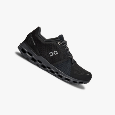 Black QC Cloudstratus Women's Road Running Shoes | 0000158IE